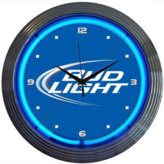 Budlight beer neon clock