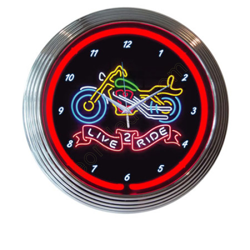 LIVE 3 Ride Neon clock-WL-NCS029