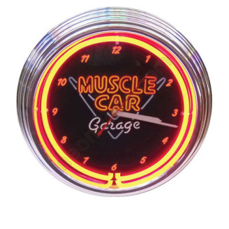 Muscle car neon clock