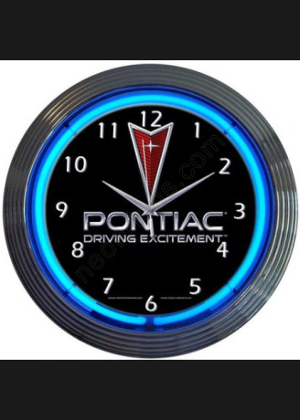 Pontiac driving excitement neon clock 