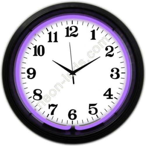 Purple color neon clock-WL-NCS033