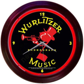 Wurlitzer neon clock