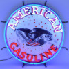 American gasoline neon auto sign