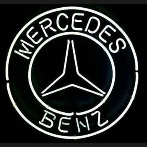 Big Mercedes Benz Logo neon auto sign