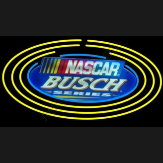 Busch Nascar Oval Beer Sign Neon Auto Sign