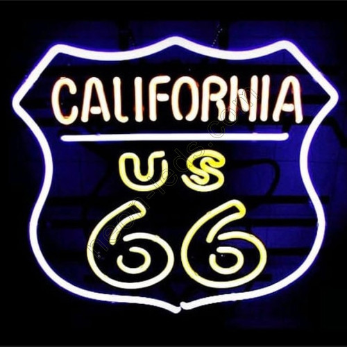 California Route 66 Neon Auto Sign-WL-C661