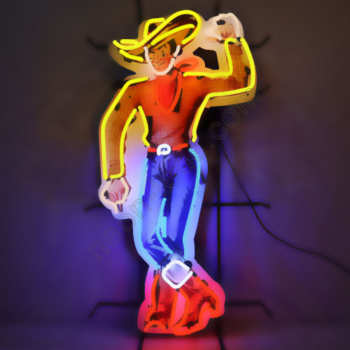 COWBOY vegas vic neon sign-WL-CB03