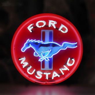 Ford Mustang neon auto sign