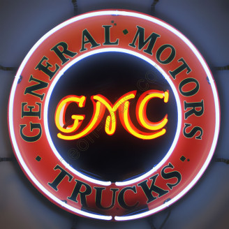 GMC neon auto sign