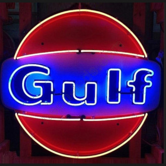 Gulf Gasoline Neon auto Sign