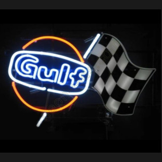 Gulf neon auto sign