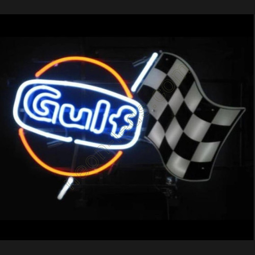 Gulf neon auto sign-WL-GSN23