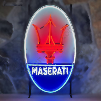 Maserati neon auto sign