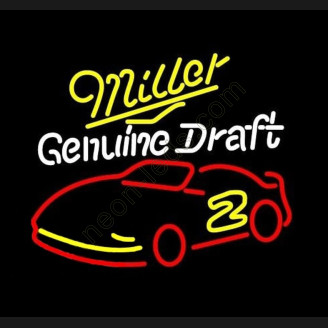 Miller NASCAR Rusty Wallace 2 Neon Beer Sign