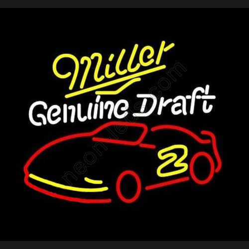 Miller NASCAR Rusty Wallace 2 Neon Beer Sign-WL-MIL21