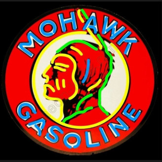 Mohawk Gasoline Neon Auto Sign