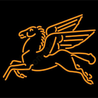 Pegasus Gasoline Logo Neon AUTO Sign