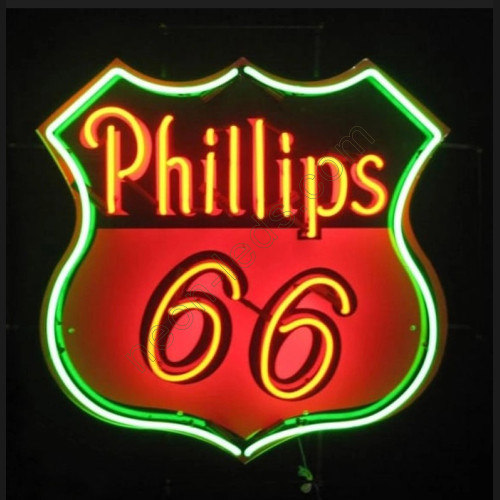 Phillips 66 Gasoline Neon Auto Sign-WL-MOB96