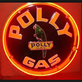 Polly Gasoline Neon Auto Sign