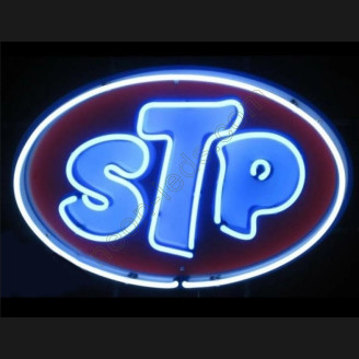 STP Gasoline Neon Auto Sign