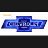 CHEVROLET BOWTIE NEON SIGN IN STEEL CANNEON SIGN in steel can