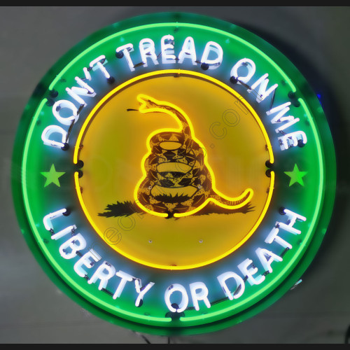 DON’T TREAD ON ME NEON SIGN in steel can-WL-SC016