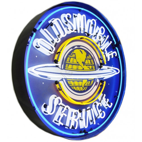 OLDSMOBILE SERVICE NEON SIGN in steel-WL-OLD231