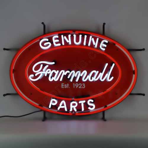 HARVESTER FAMALL GENUINE PARTS OVAL NEON Auto SIGN-WL-AUN128