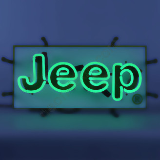 JEEP GREEN NEON AUTO SIGN