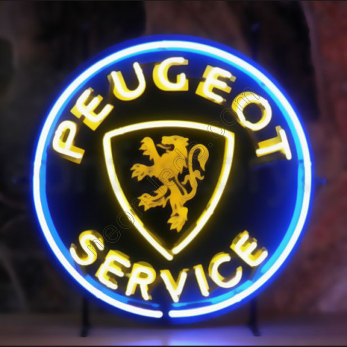 Peugeot service neon auto sign-WL-AUN139