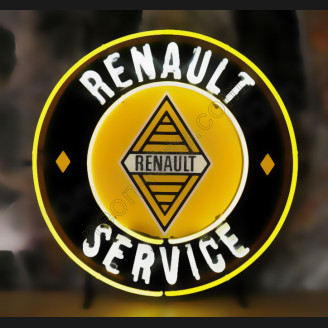 Renault service neon auto sign