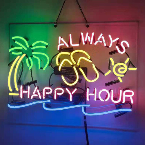 Always Happy Hour Neon beer Sign-WL-BEE513