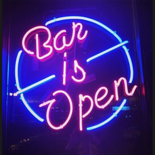 Bar Is Open Neon Sign