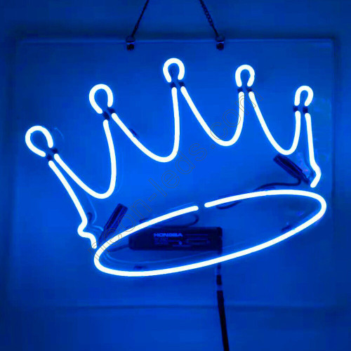 Blue Crown Neon Sign-WL-BEE519