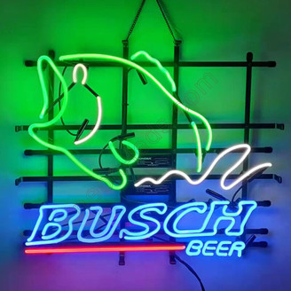 Busch Light neon beer sign