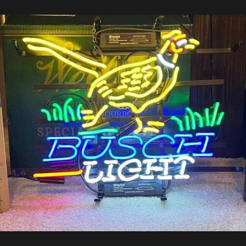 Busch Light neon beer sign