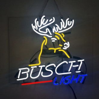 Busch neon beer sign