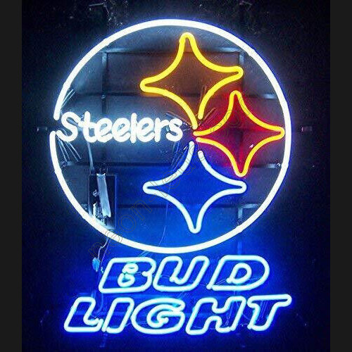 Bvd Light Pittsburgh Steelers neon beer sign-WL-BEE532
