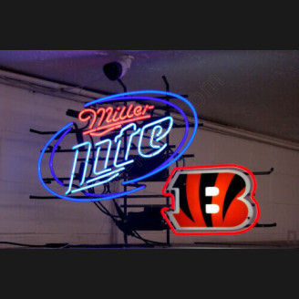 Cincinnati Bengals Miller Lite Neon Sign 