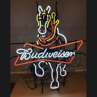 Clydesdale Horse neon beer sign