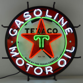 TEXACO MOTOR OIL NEON AUTO SIGN