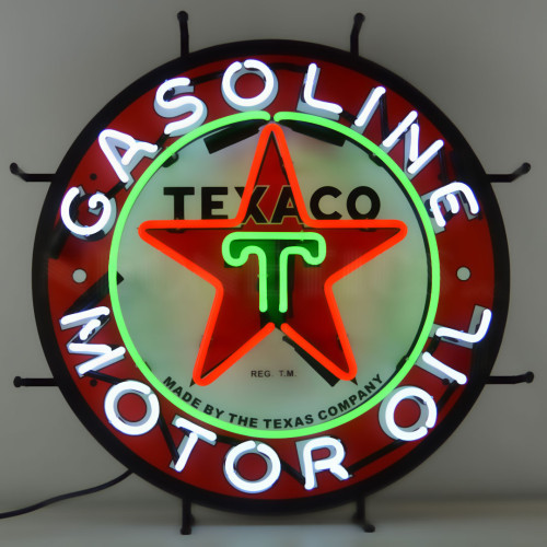 TEXACO MOTOR OIL NEON AUTO SIGN