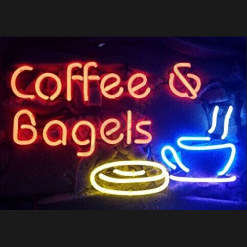 Coffee and Bagels Neon Light Sign-WL-NS804