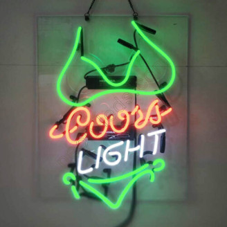 Coors Light bikini neon beer sign