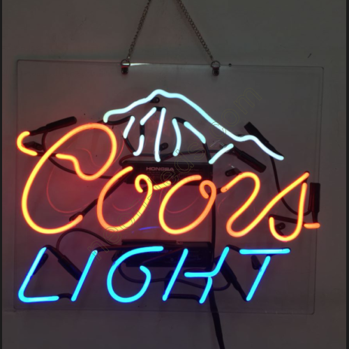 Coors Light Mountain Neon Beer Sign-WL-NS852
