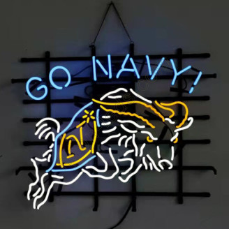 Custom Neon Sign Go Navy Neon Sign