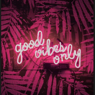 Good Vibes Only Neon Sign