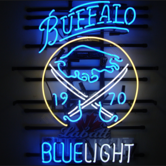 Labatt Blue neon beer sign