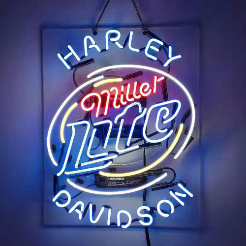 Miller Lite Neon Beer Sign-WL-NS847
