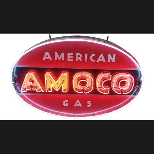 AMOCO American Gas Neon auto sign